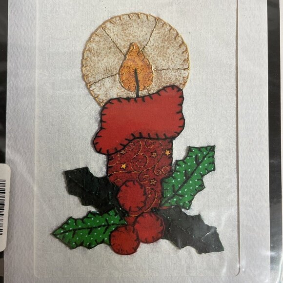 VTG NMI NEEDLEMAGIC Inc. Iron-On Appliqué Card By Numbers, Candle #1196, NIP - Picture 9 of 14